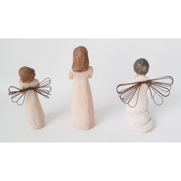 3 Willow Tree Figurines Angel & Praying Girl Sculpted Hand-Painted Figure - Picture 5 of 6